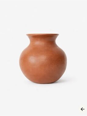 Artisanal Red Clay Vase